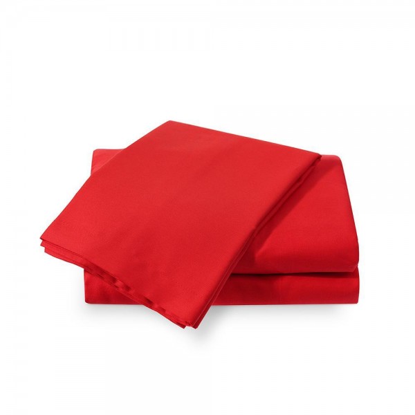 Долен чаршаф Памучен Сатен Red